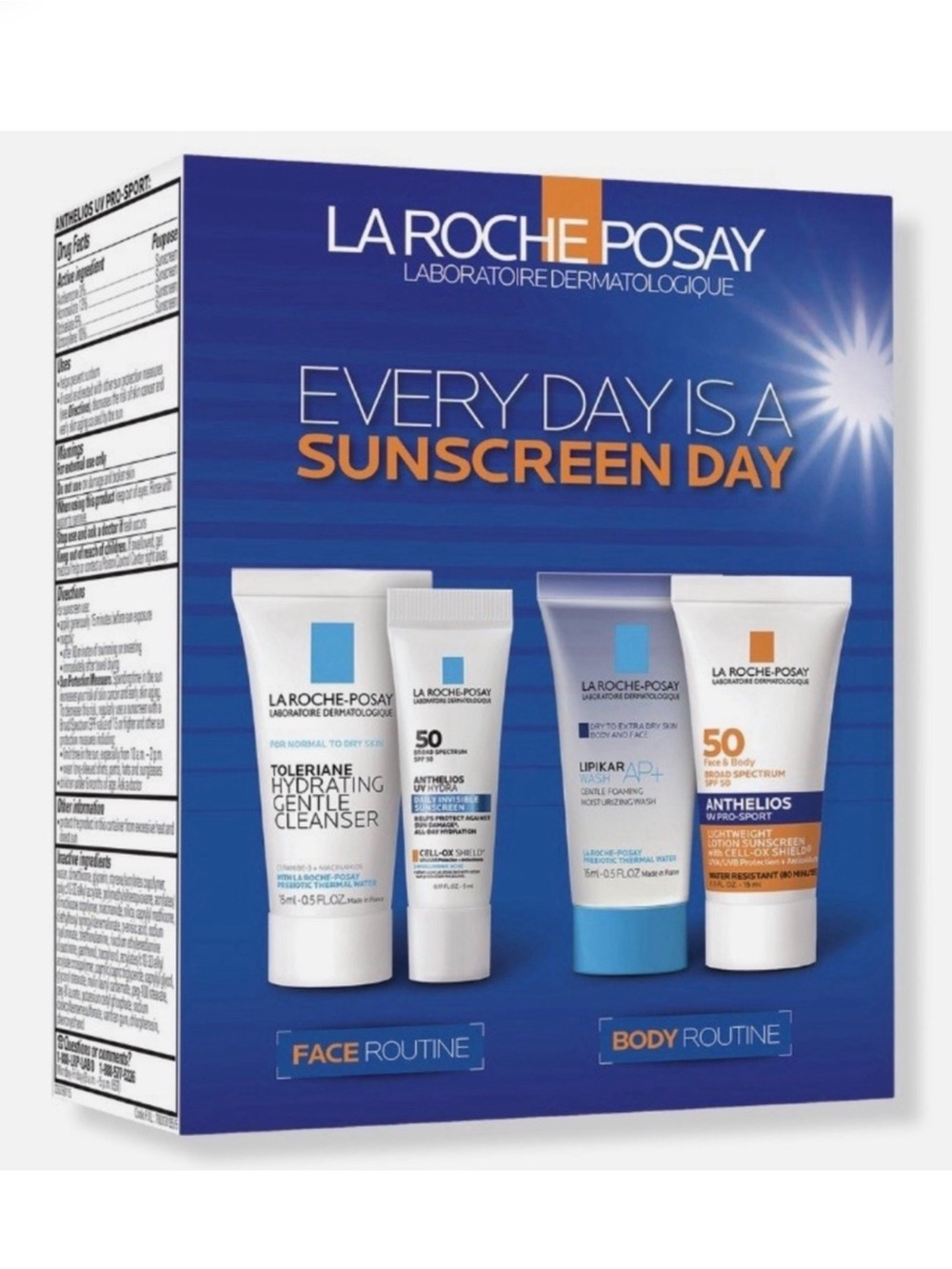 LaRoche Posay Everyday Sunscreen Set for Face and Body Travel Set